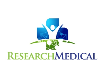 Research Medical logo design by Dawnxisoul393