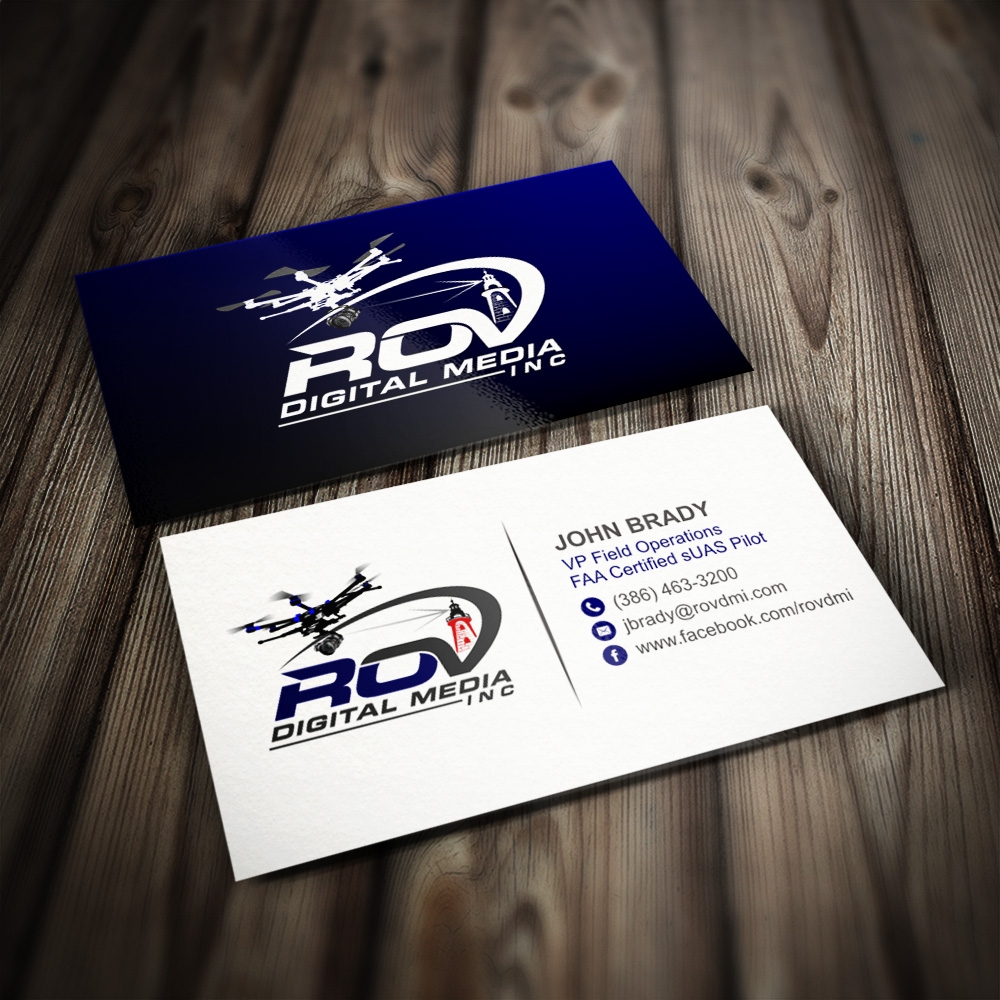 ROV Digital Media Inc or ROV logo design by Kindo