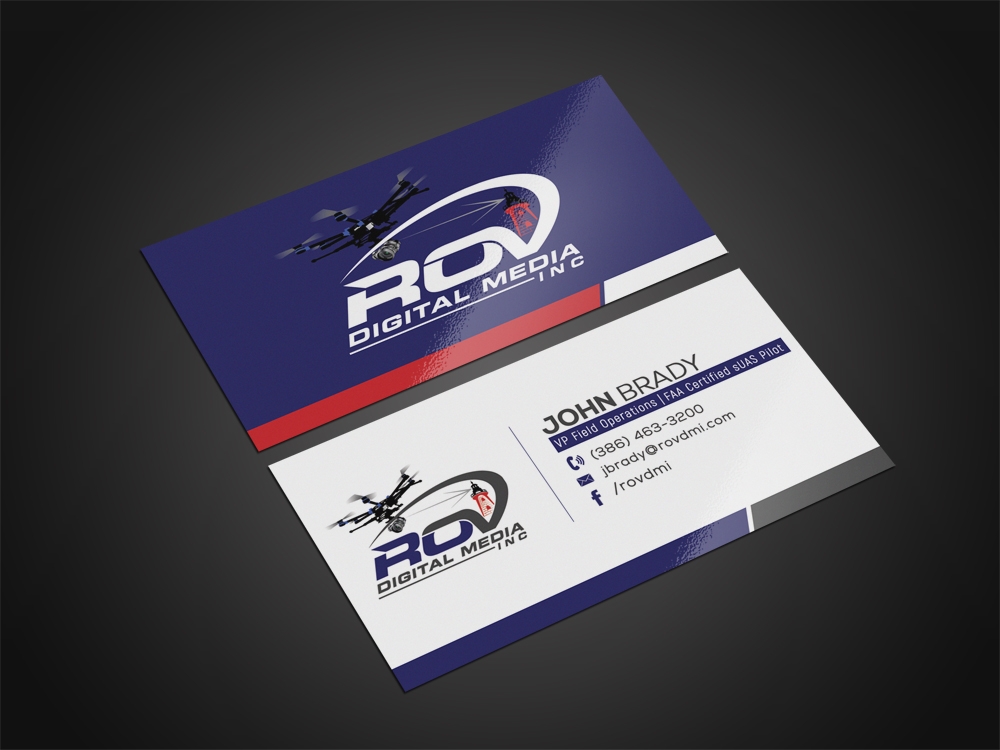 ROV Digital Media Inc or ROV logo design by aamir