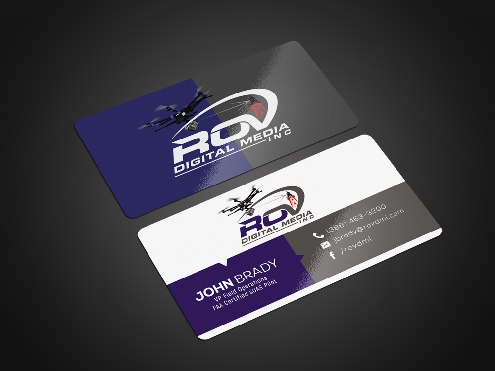 ROV Digital Media Inc or ROV logo design by aamir