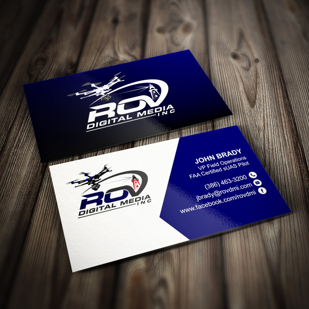 ROV Digital Media Inc or ROV logo design by Kindo