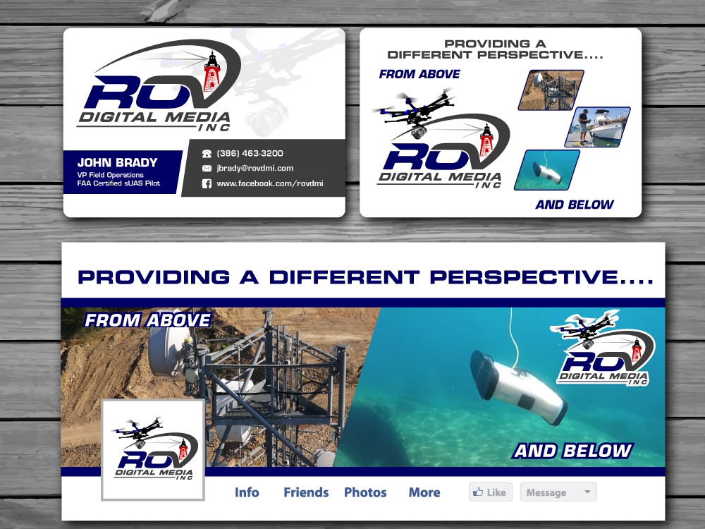 ROV Digital Media Inc or ROV logo design by labo