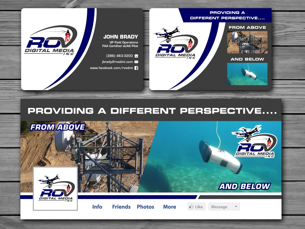 ROV Digital Media Inc or ROV logo design by labo