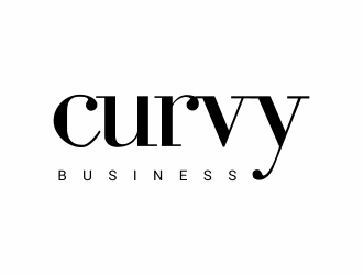 curvy business logo design by gcreatives