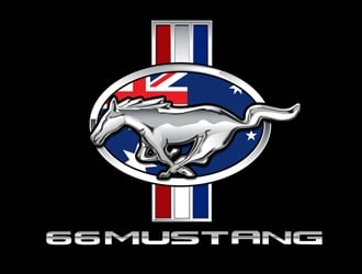 66 Mustang  logo design by DreamLogoDesign