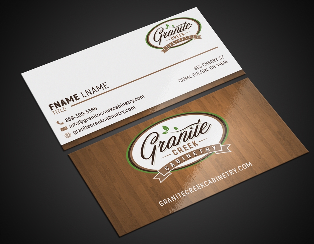 Granite Creek Cabinetry  logo design by aamir