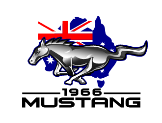 66 Mustang  logo design by THOR_