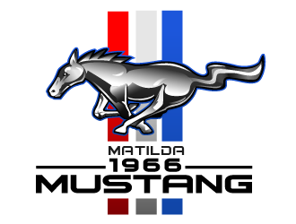 66 Mustang  logo design by THOR_