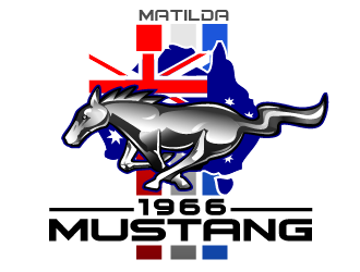 66 Mustang  logo design by THOR_