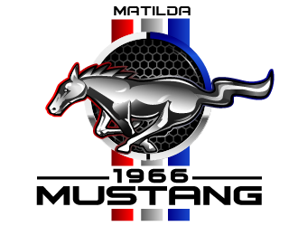 66 Mustang  logo design by THOR_