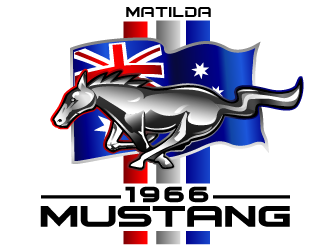 66 Mustang  logo design by THOR_