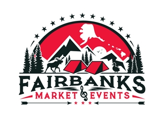 Fairbanks Market & Events logo design by DreamLogoDesign