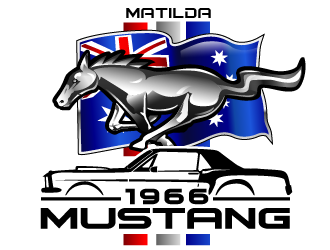 66 Mustang  logo design by THOR_