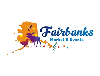 Fairbanks Market & Events logo design by gitzart