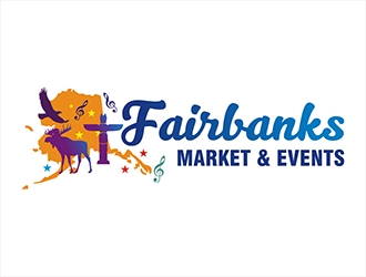 Fairbanks Market & Events logo design by gitzart