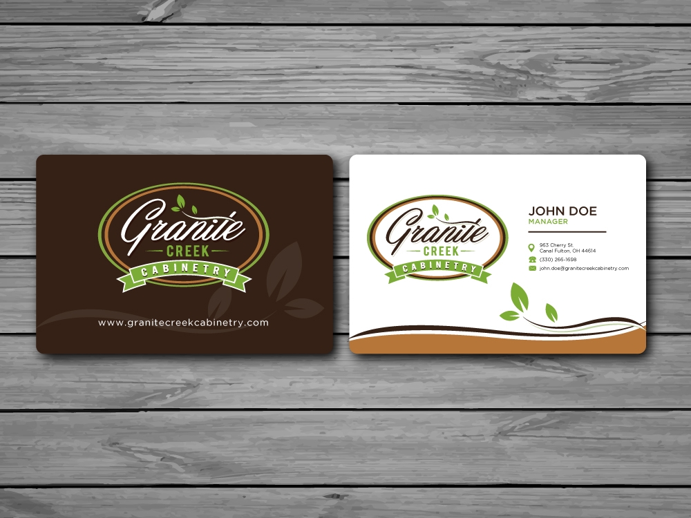 Granite Creek Cabinetry  logo design by labo