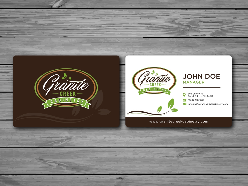 Granite Creek Cabinetry  logo design by labo