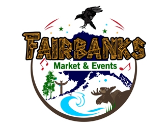 Fairbanks Market & Events logo design by DreamLogoDesign