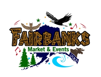 Fairbanks Market & Events logo design by DreamLogoDesign