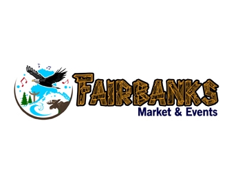 Fairbanks Market & Events logo design by DreamLogoDesign