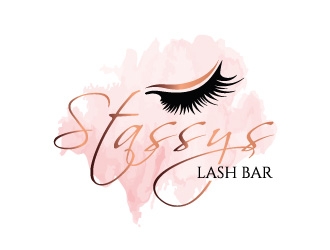 Stassys Lash Bar logo design by Boomstudioz