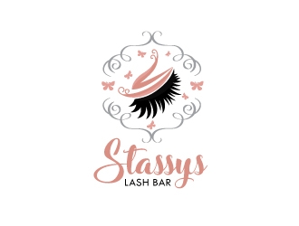 Stassys Lash Bar logo design by Suvendu