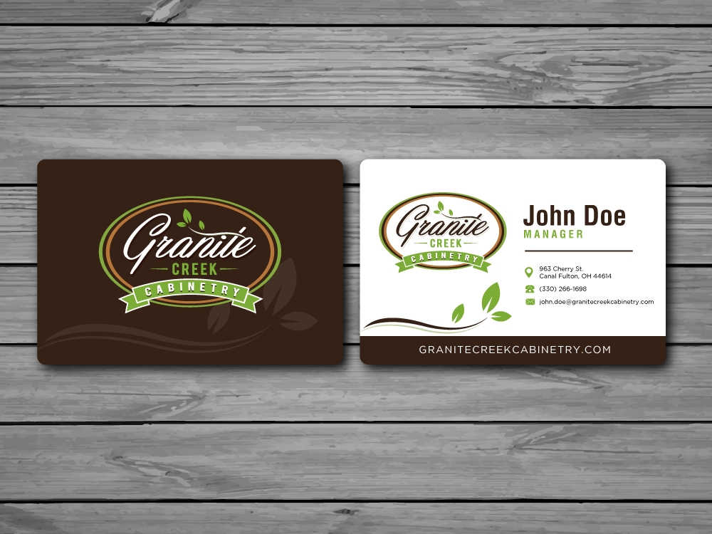 Granite Creek Cabinetry  logo design by labo