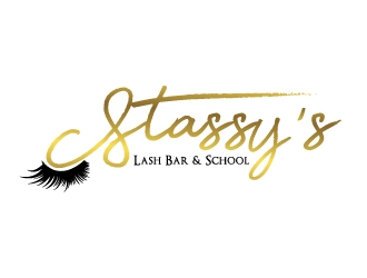 Stassys Lash Bar logo design by Boomstudioz