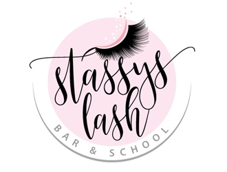 Stassys Lash Bar logo design by logoguy