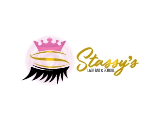 Stassys Lash Bar logo design by Suvendu