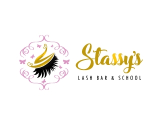 Stassys Lash Bar logo design by Suvendu