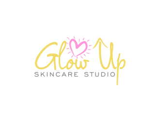 Glow Up Skincare Studio  logo design by Akli