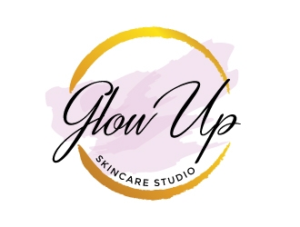 Glow Up Skincare Studio  logo design by Boomstudioz