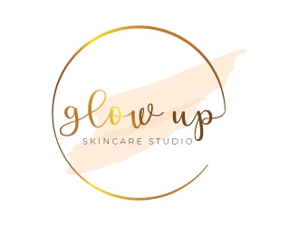 Glow Up Skincare Studio  logo design by Boomstudioz