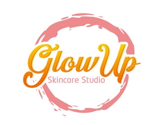 Glow Up Skincare Studio  logo design by LogoInvent