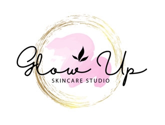 Glow Up Skincare Studio  logo design by LogoInvent