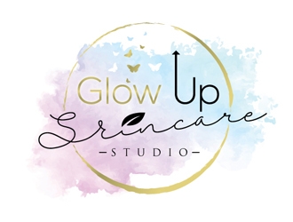 Glow Up Skincare Studio  logo design by gogo