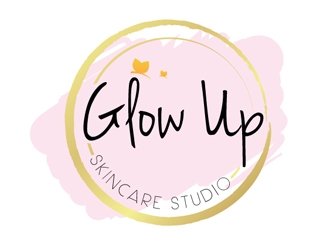 Glow Up Skincare Studio  logo design by gogo