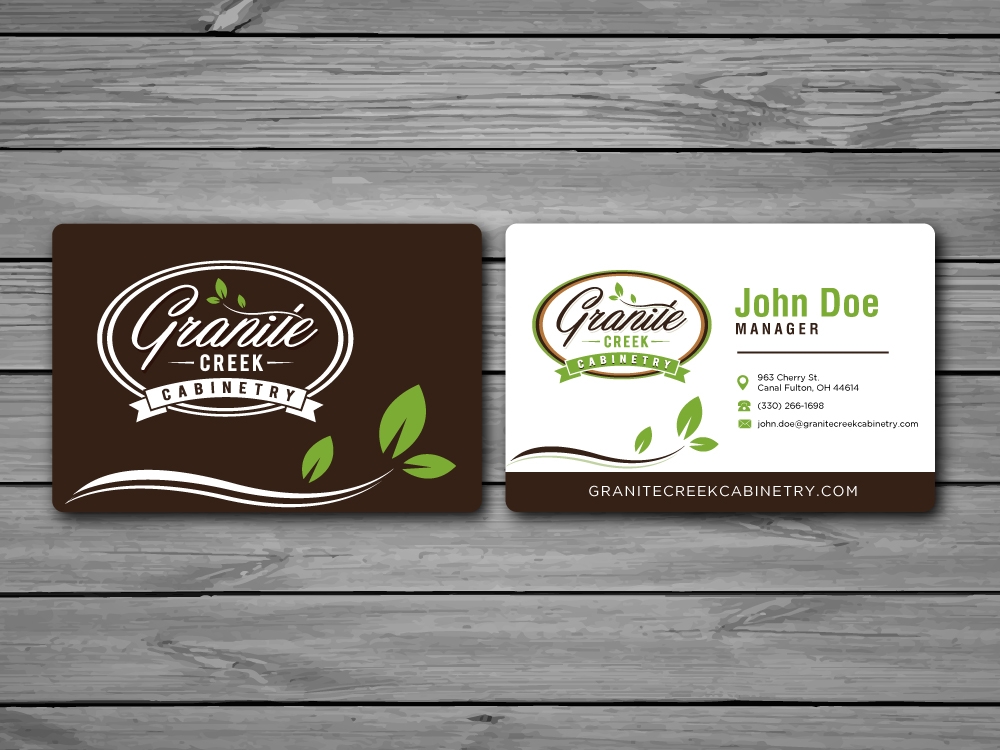 Granite Creek Cabinetry  logo design by labo