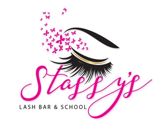 Stassys Lash Bar logo design by LogoInvent