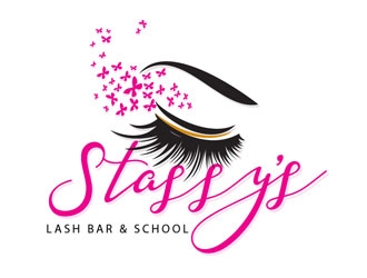 Stassys Lash Bar logo design by LogoInvent