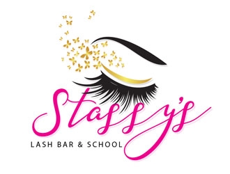 Stassys Lash Bar logo design by LogoInvent