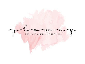 Glow Up Skincare Studio  logo design by Boomstudioz