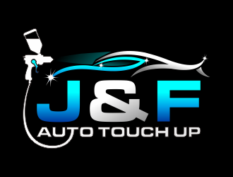 J & F auto touch up logo design by hidro