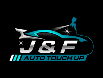 J & F auto touch up logo design by ingepro