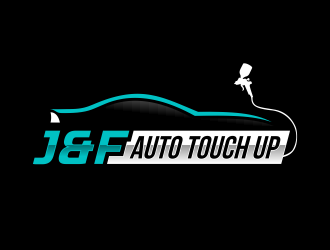 J & F auto touch up logo design by ingepro