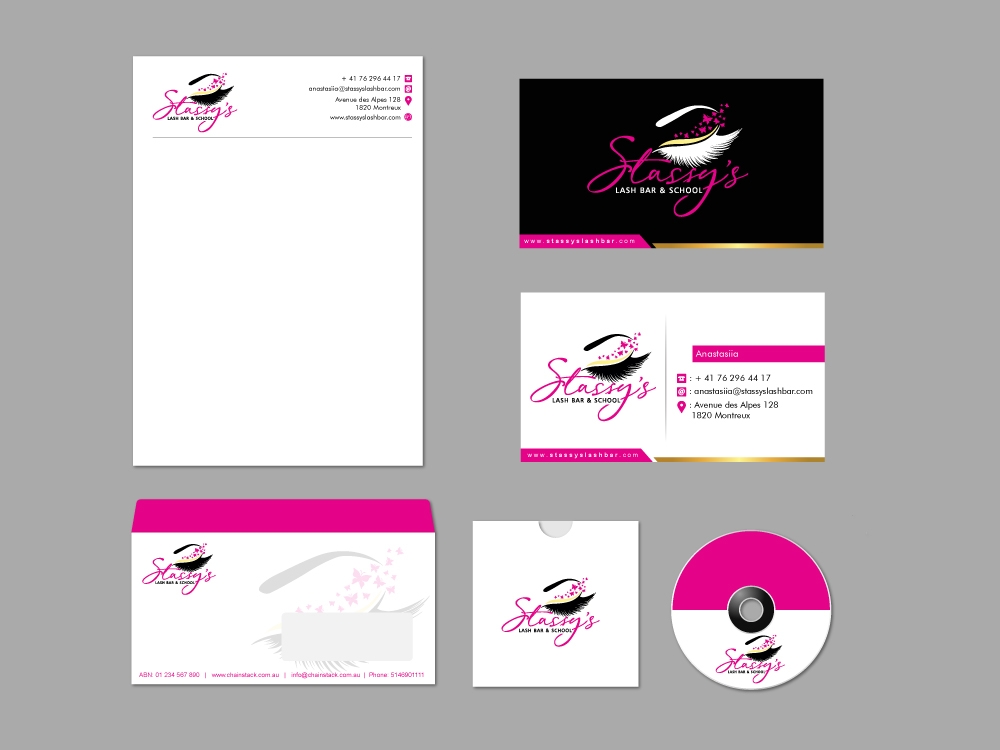 Stassys Lash Bar logo design by shravya