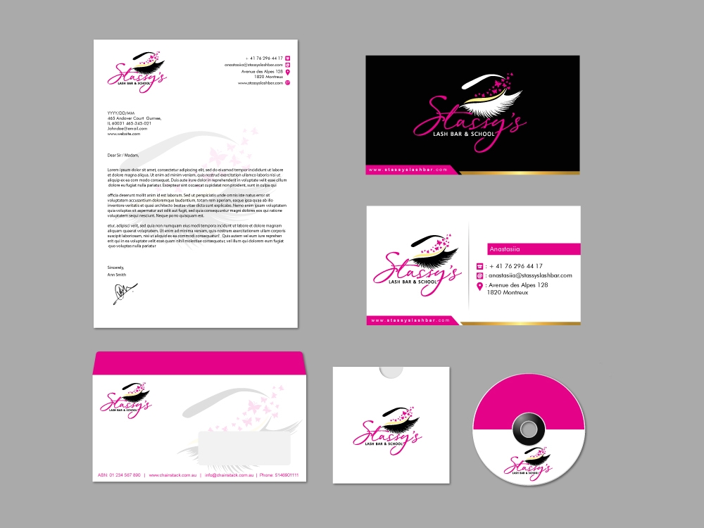 Stassys Lash Bar logo design by shravya