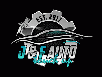 J & F auto touch up logo design by torresace