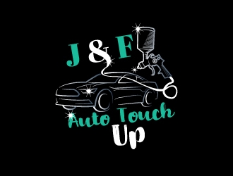 J & F auto touch up logo design by BaneVujkov